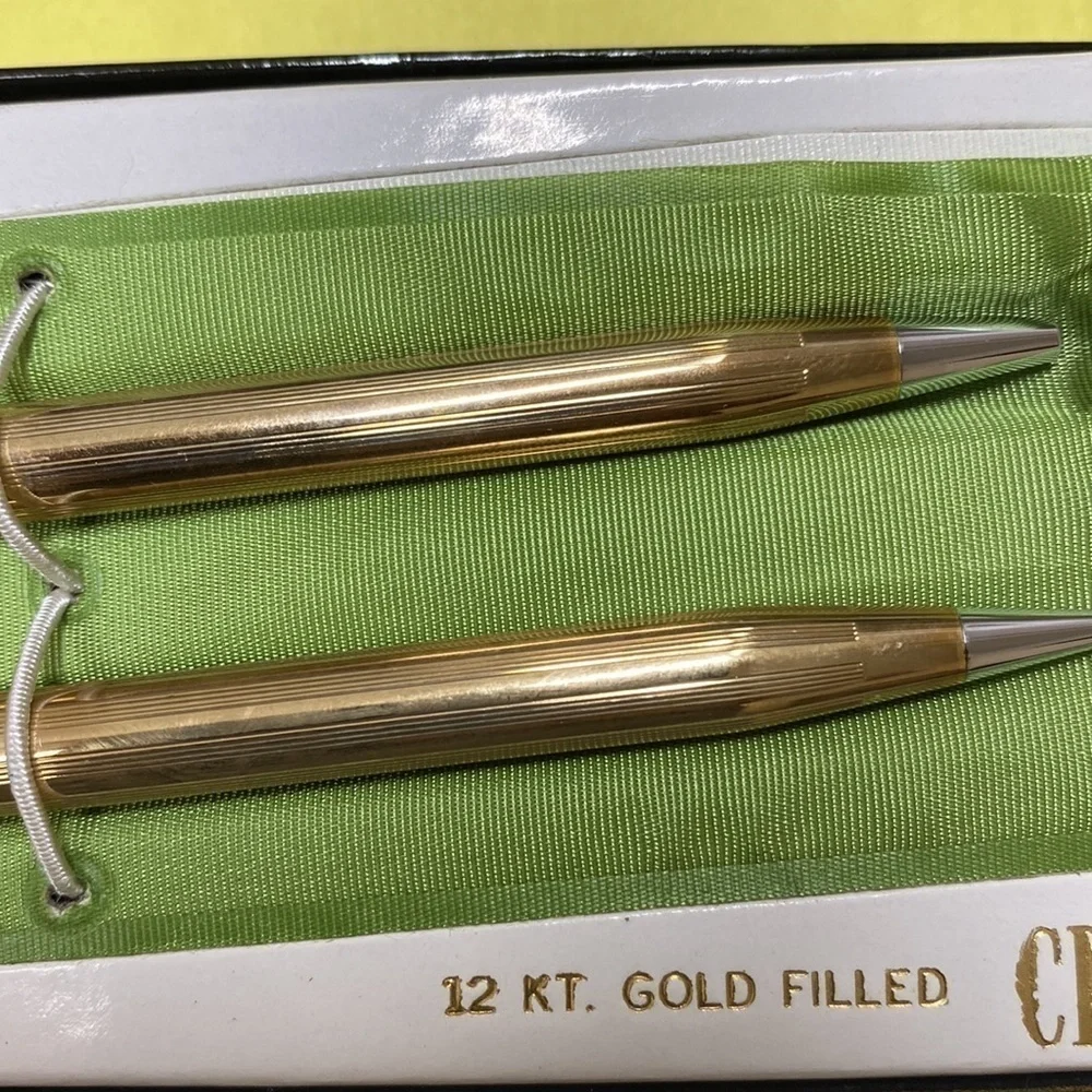 Vintage Cross Pen & Pencil Set 12k Gold Filled